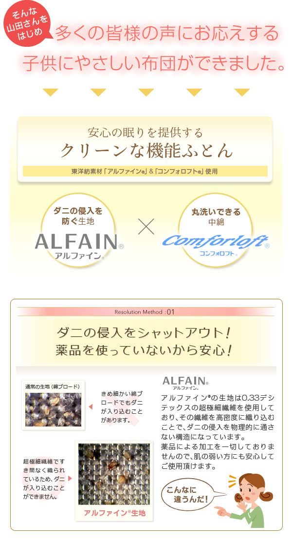 防ダニ布団